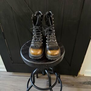 FP Movement by Free People Black and Gold Moto Boots